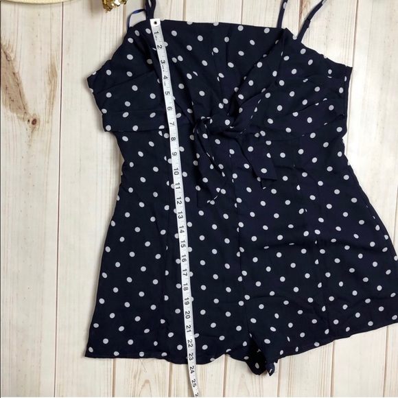 🐣NewList🆕 Polka Dot Romper in Navy Blue - Picture 5 of 6